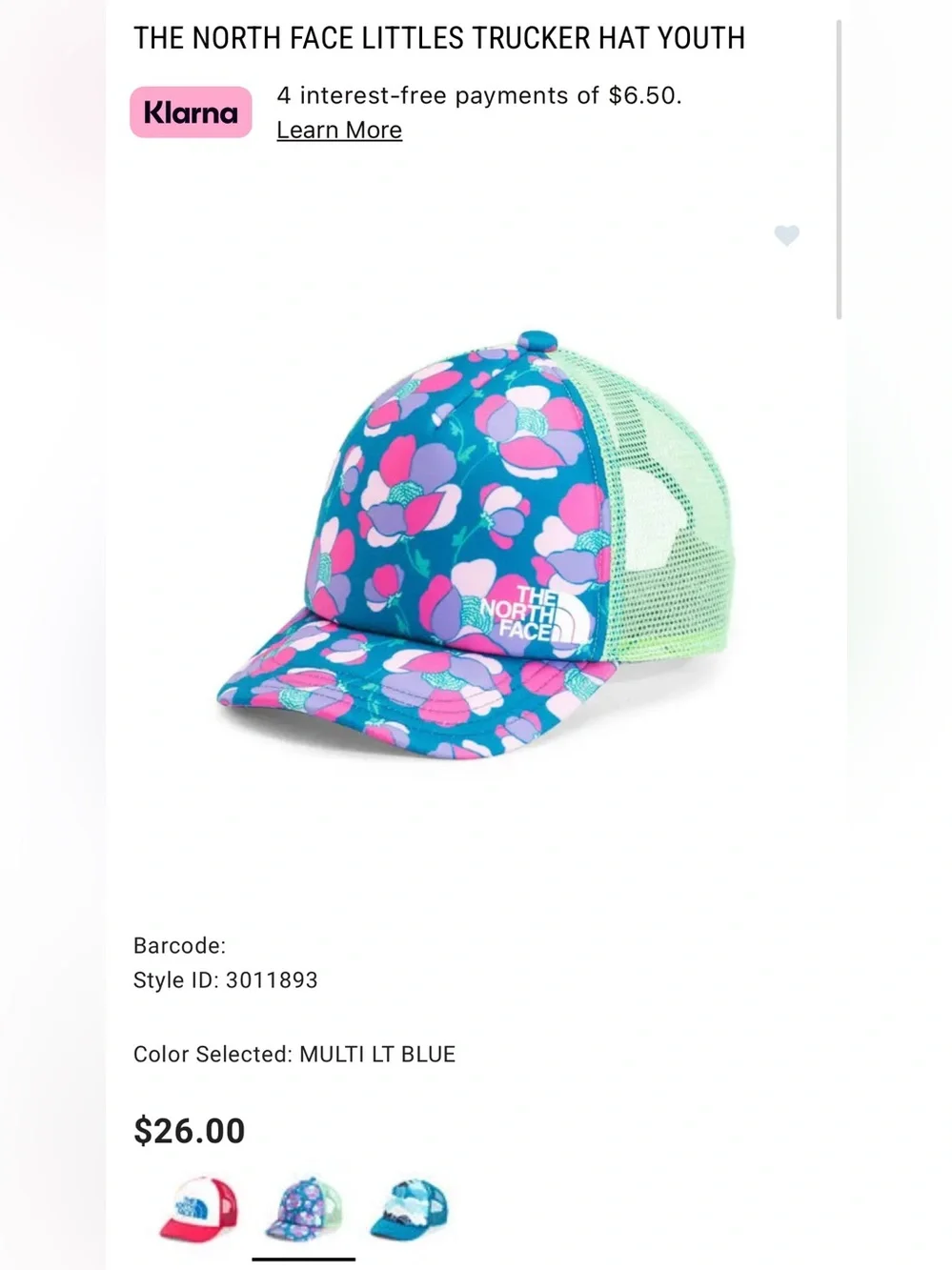 The North Face Littles Trucker Hat